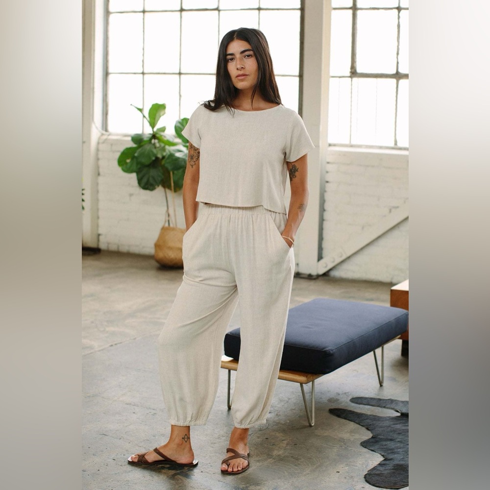 Rachel Pally Linen Set (Keith Top & Tatum Pant); sz S